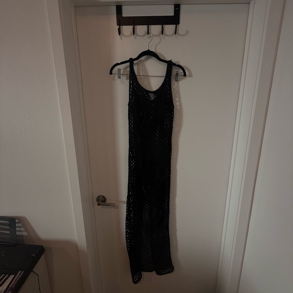 Fashion Nova Black Crochet Dress